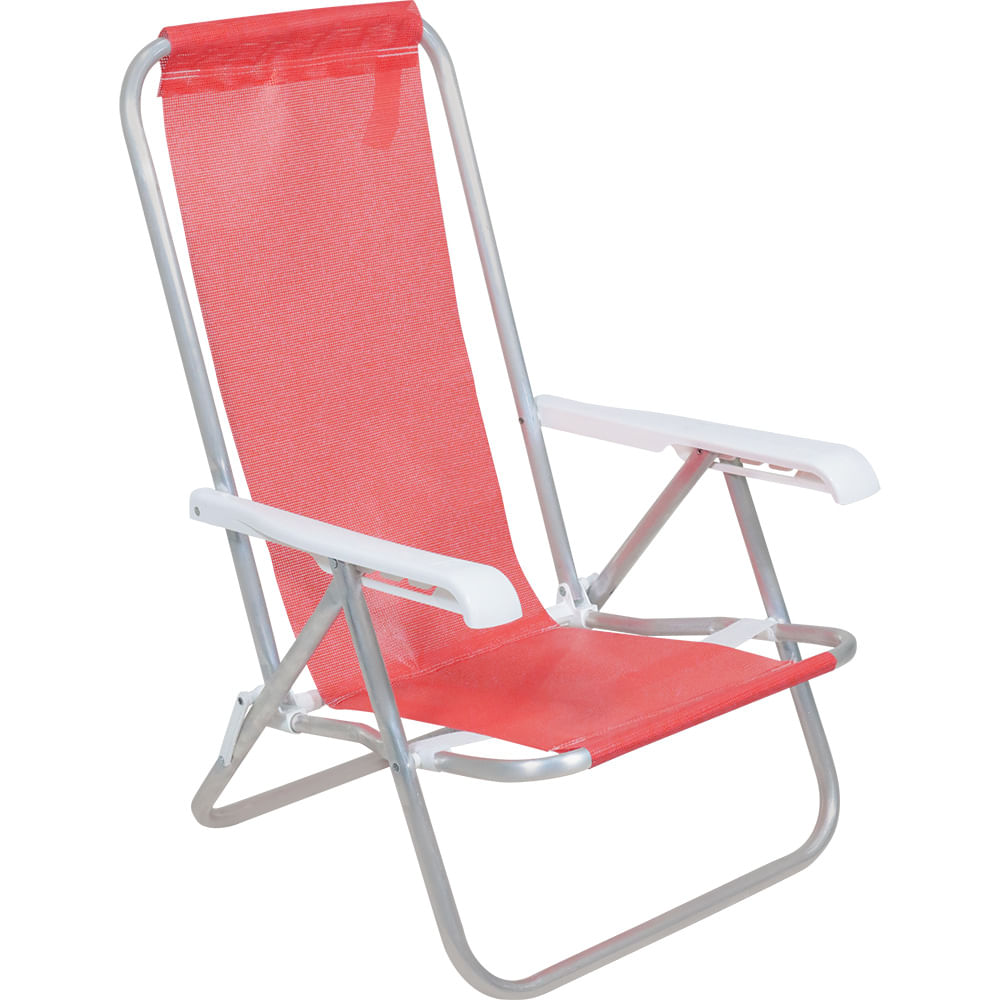 Cadeira de Praia Personalizada reclinada com 4 posições