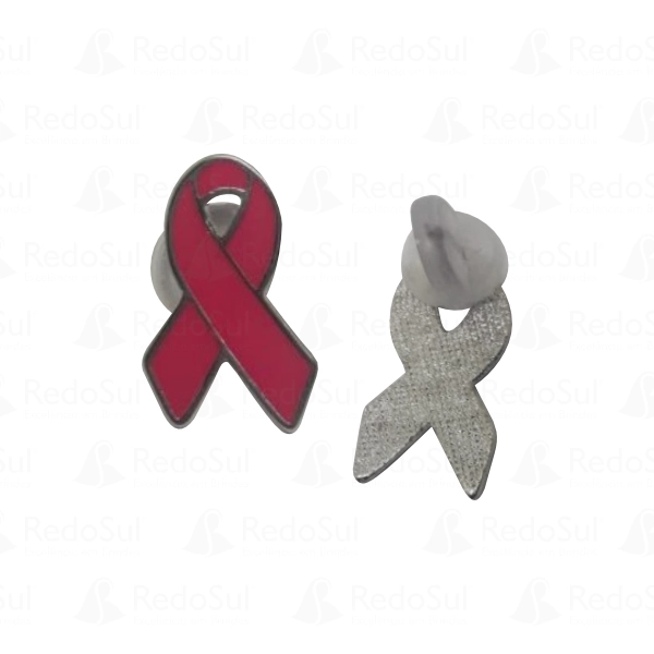 Botons outubro rosa laço com banho níquel Botons outubro rosa laço com banho níquel