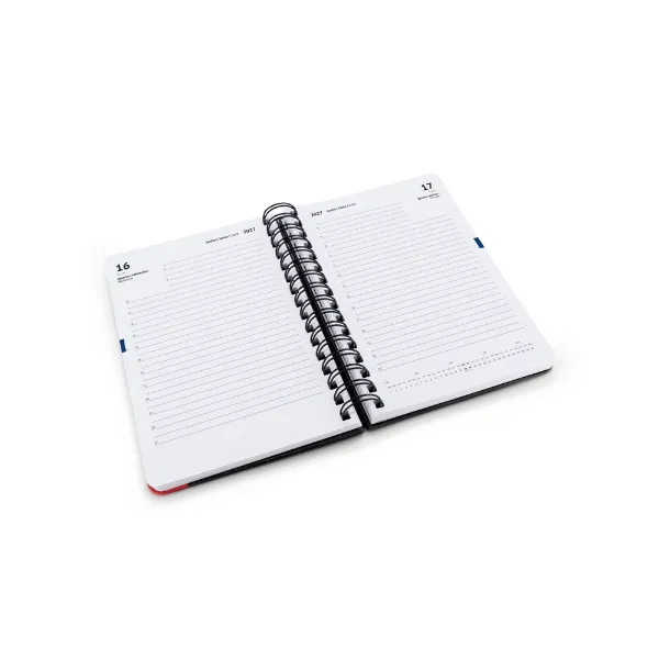 Agenda personalizada diária aspiral  21 x 15 cm