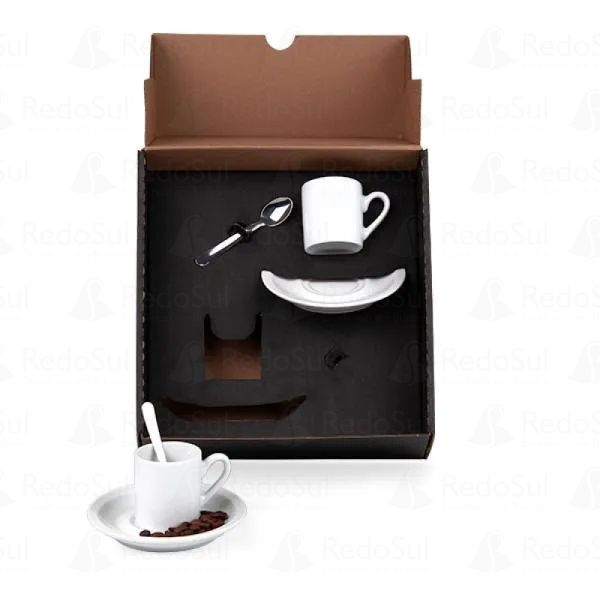 Kit para cafézinho 6 peças personalizado