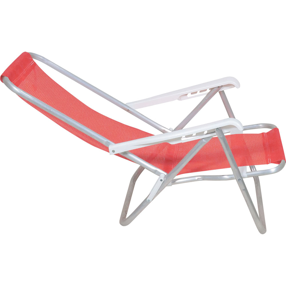 Cadeira de Praia Personalizada reclinada com 4 posições