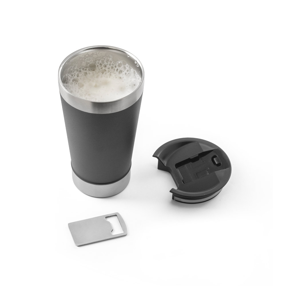 Copo térmico de viagem em inox com tampa