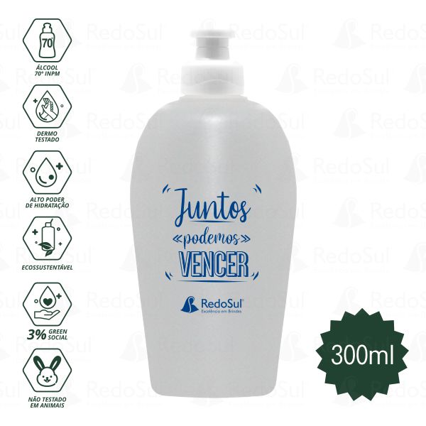 Álcool em Gel Personalizado 300 ml