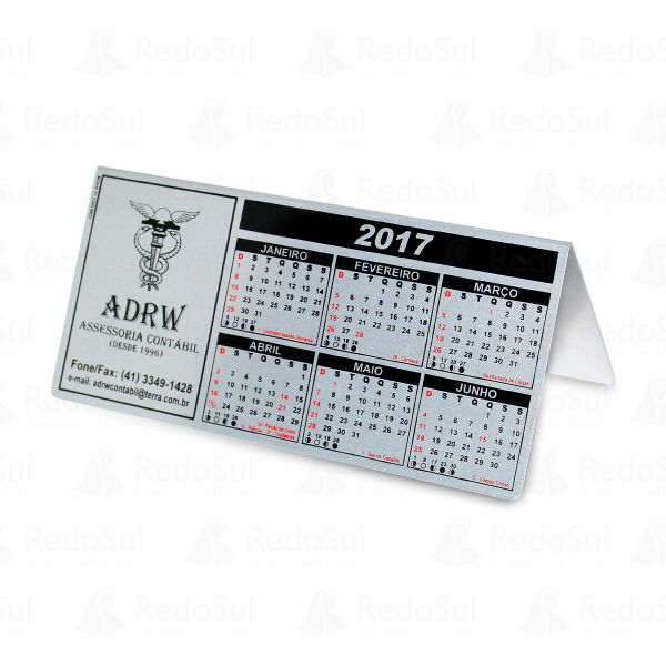 RD 8105598-Calendário Personalizado em Alumínio