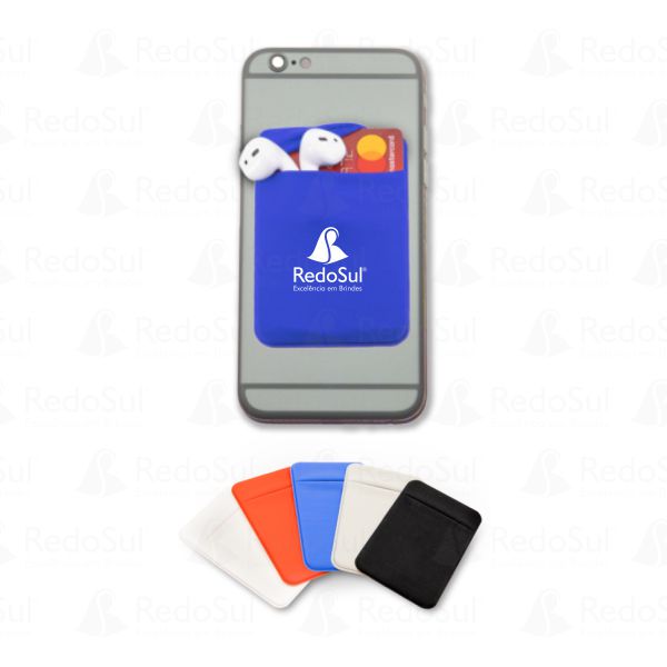 Porta Cartão Personalizado para Celular em Lycra