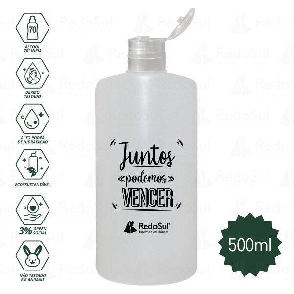 AL0500-Álcool em Gel Personalizado 500 ml