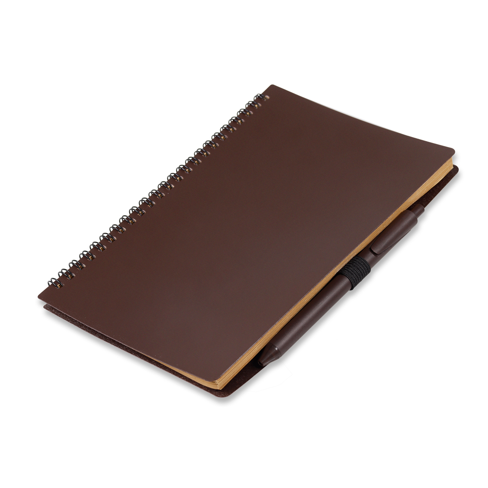 RD 8100370-Caderno personalizado com capa produzida com grãos de café