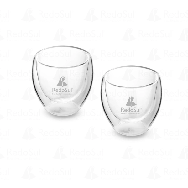 RD 81200100-Conjunto de Copos de Vidro Borossilicato Personalizados