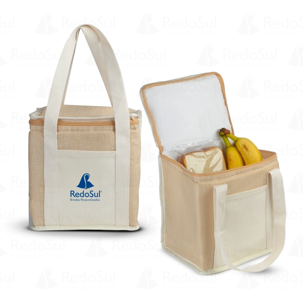 RD 833210-Bolsa Térmica Personalizada em algodão e Juta Sintética