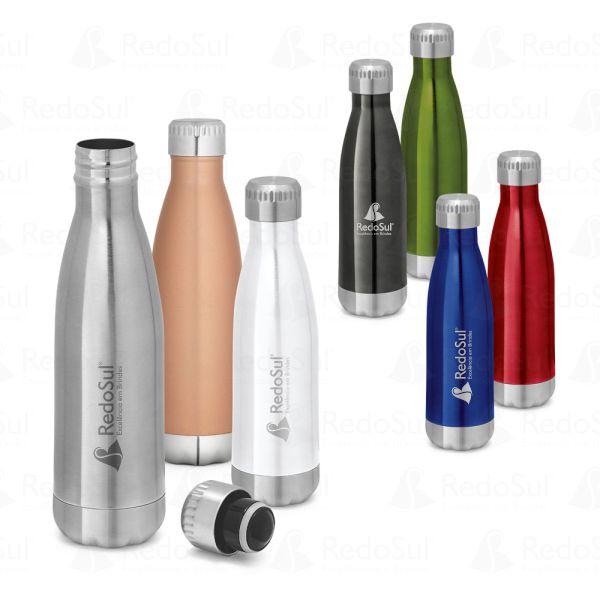 Garrafa em Aço Inox Personalizada 510 ml e parede dupla