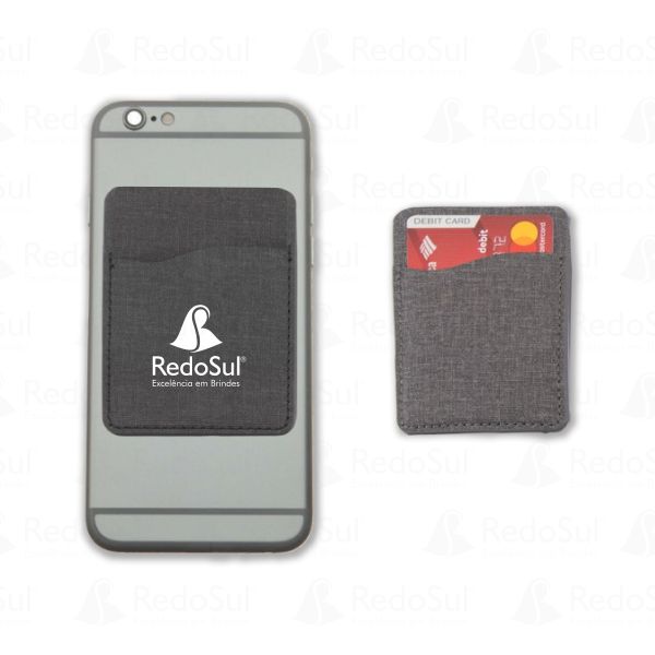 Porta cartões personalizado para celular 